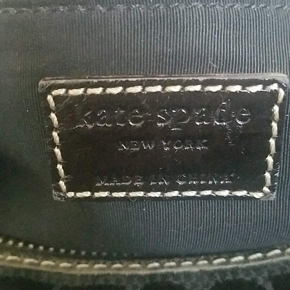 Kate Spade black canvas and leather shoulder bag - Picture 7 of 8